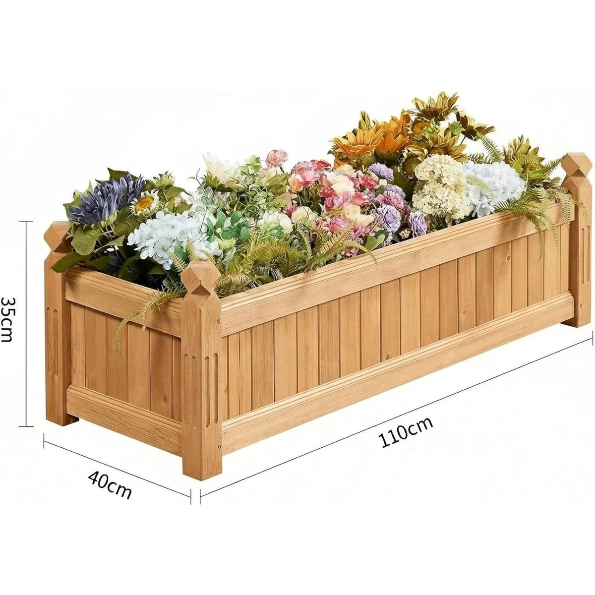 Acekool Wooden Raised Garden Bed Planter Box