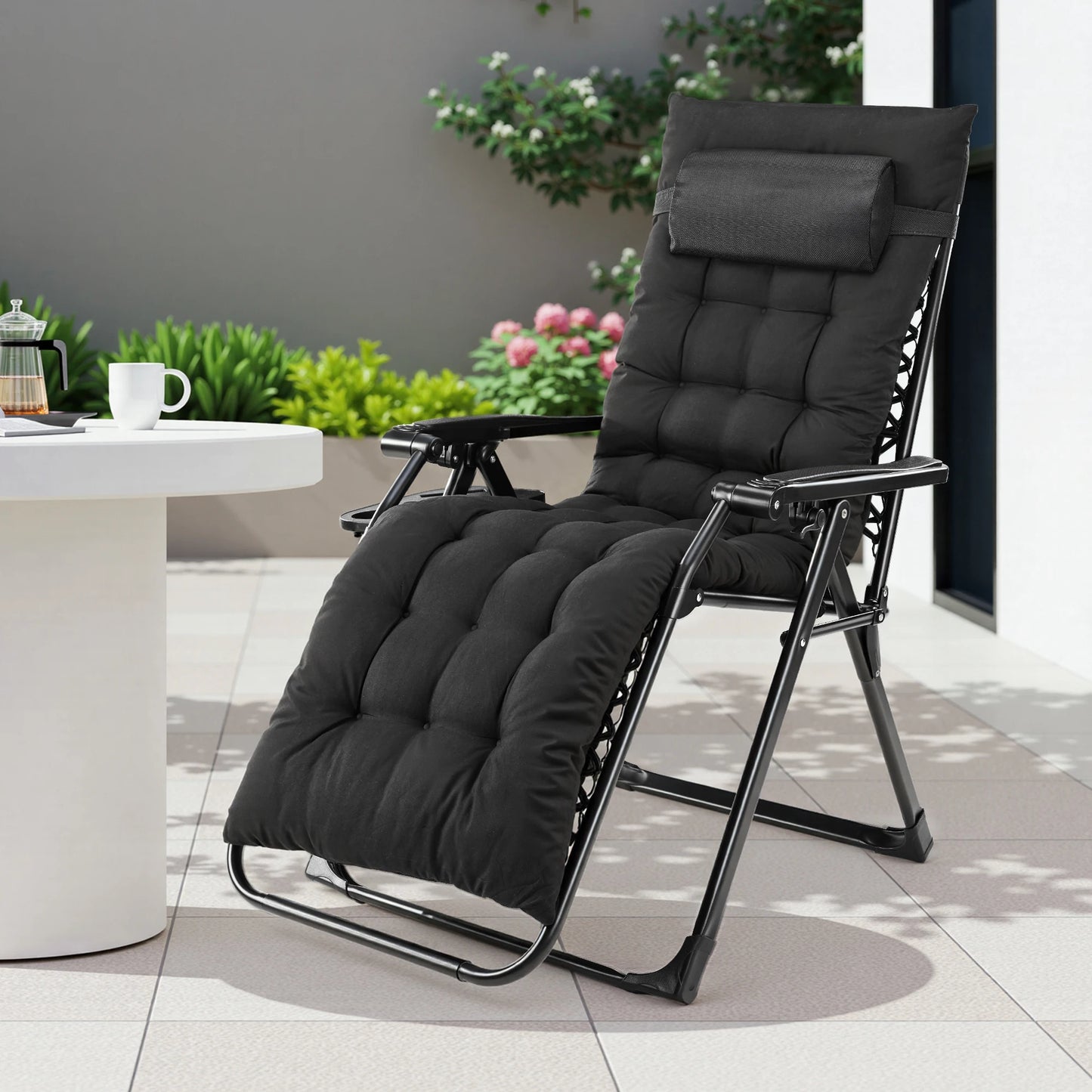 JHK Zero Gravity Recliner Outdoor Patio Lounge Chair