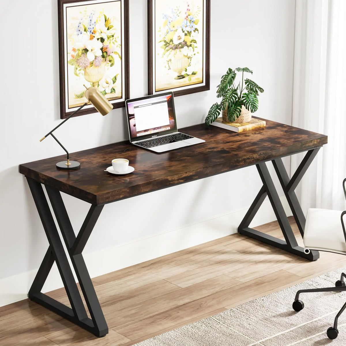 Tribesigns Writing Computer Desk With Z Shaped Legs