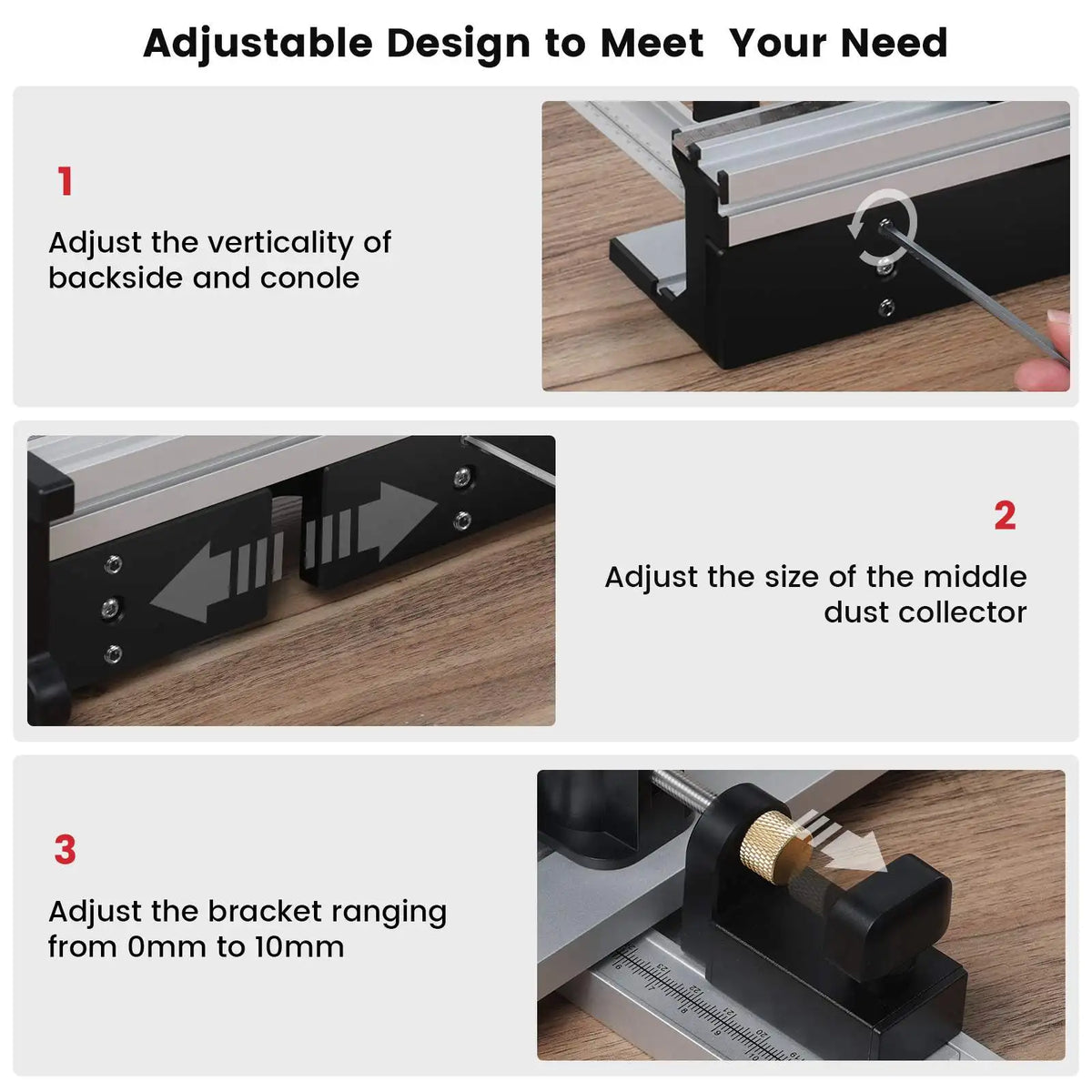 Enjoywood Router Table Fence Aluminum Alloy