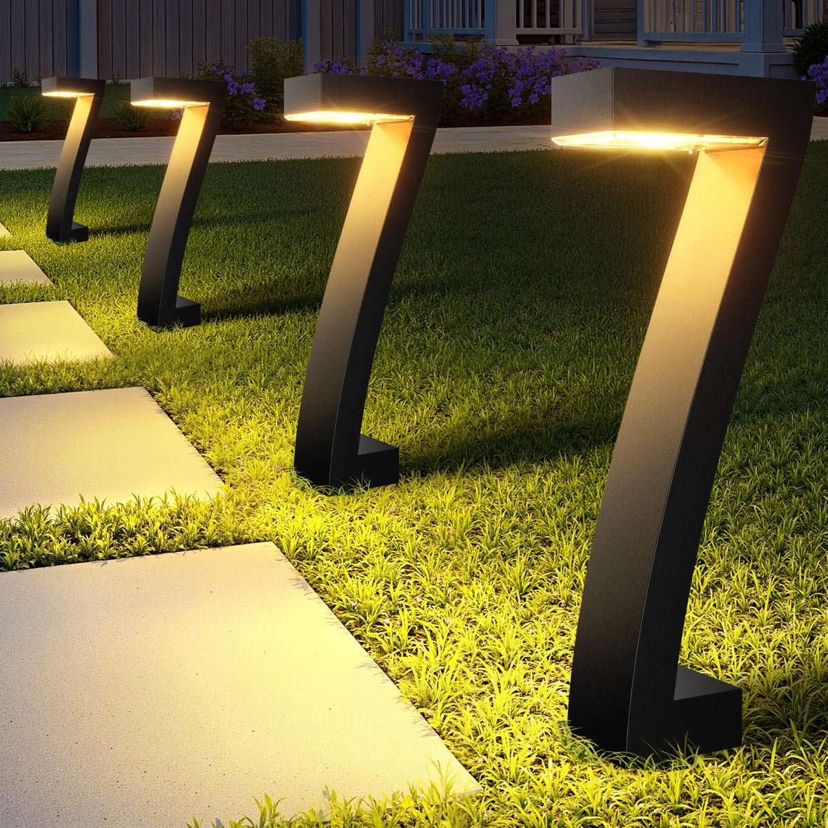 Solar LED Pathway Lights For Outdoor Garden Walkways