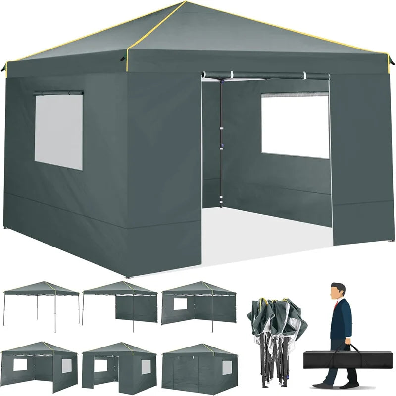 COBIZI Pop Up Gazebo Canopy With Mesh Window