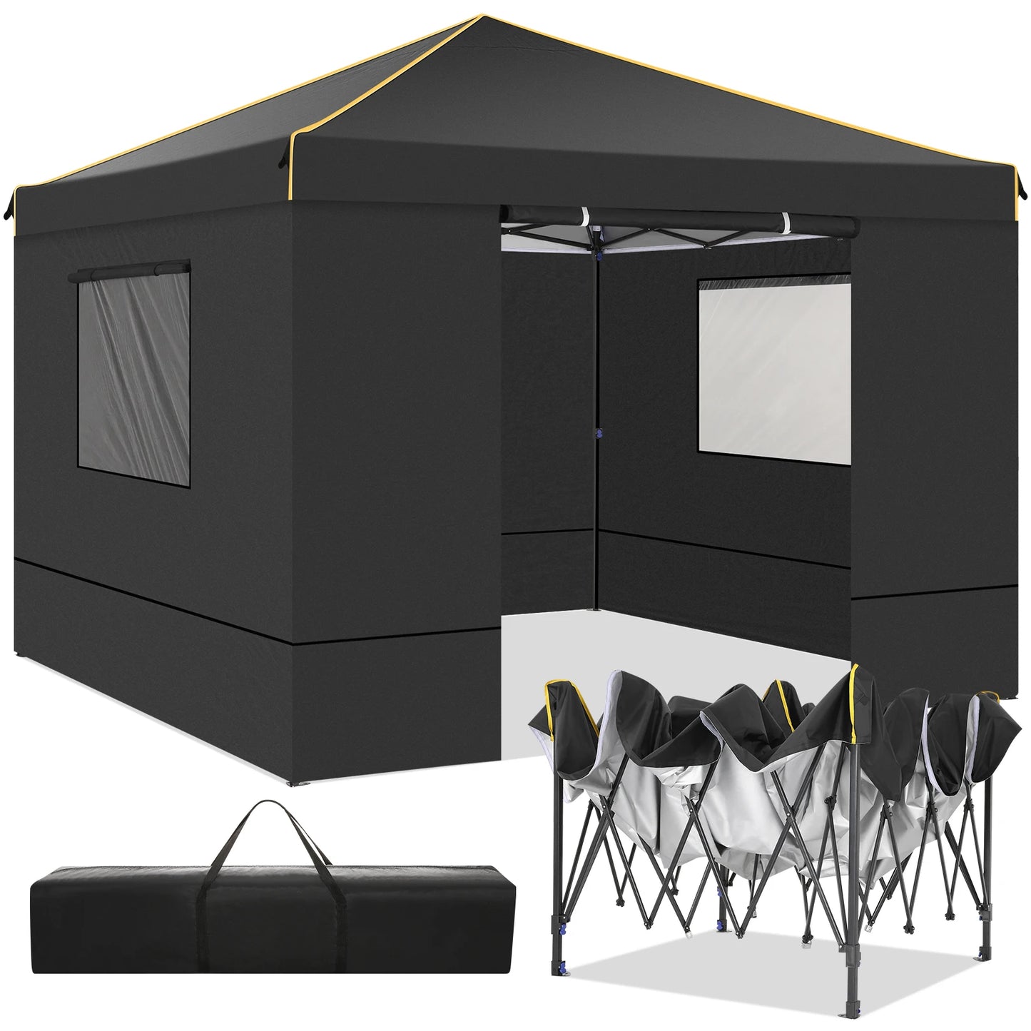 COBIZI Pop Up Gazebo Canopy With Mesh Window