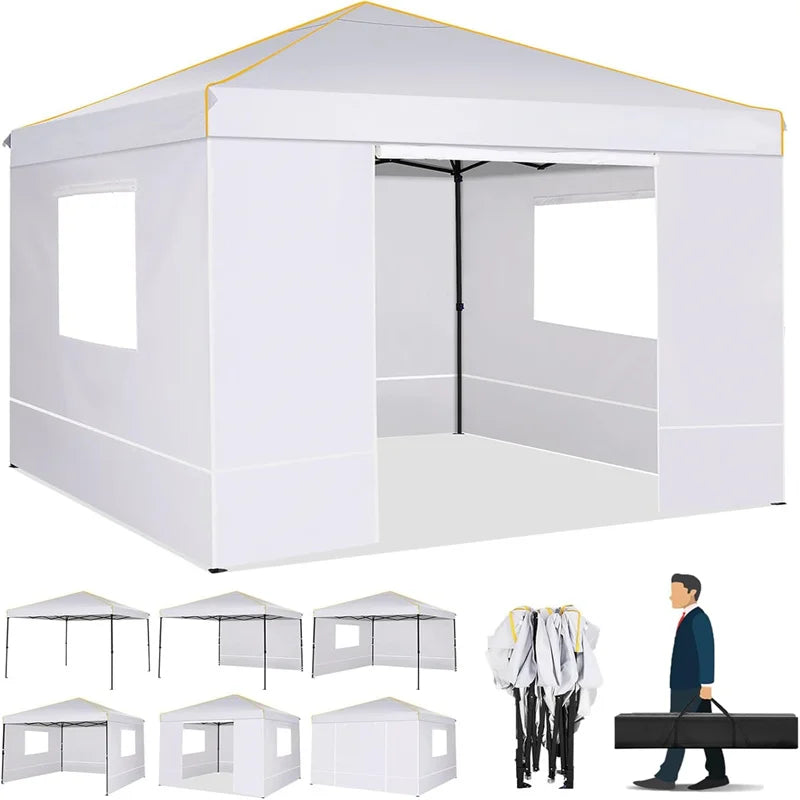 COBIZI Pop Up Gazebo Canopy With Mesh Window