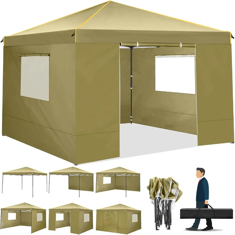 COBIZI Pop Up Gazebo Canopy With Mesh Window