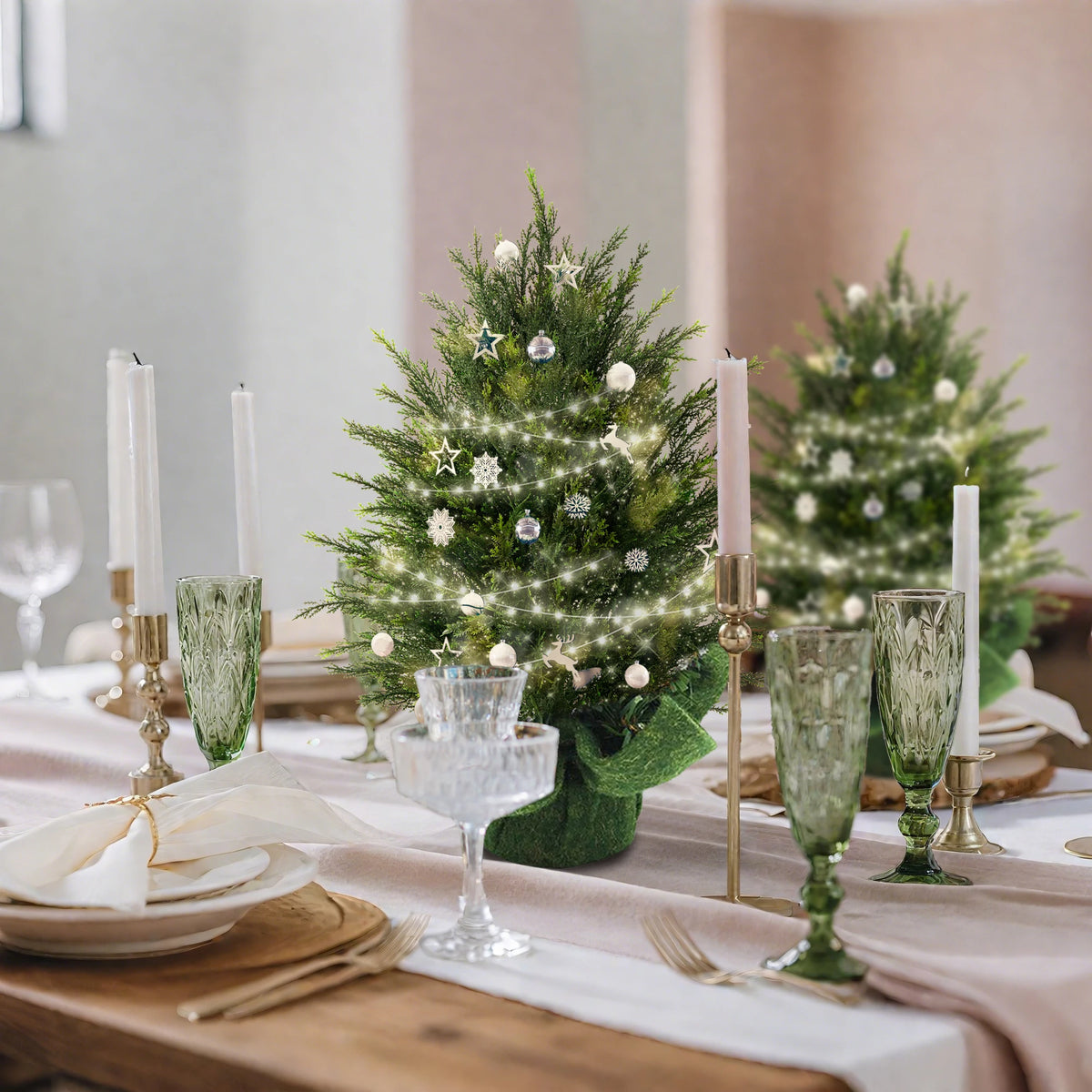 Artificial Cedar Topiary Trees for Indoor Outdoor Decor