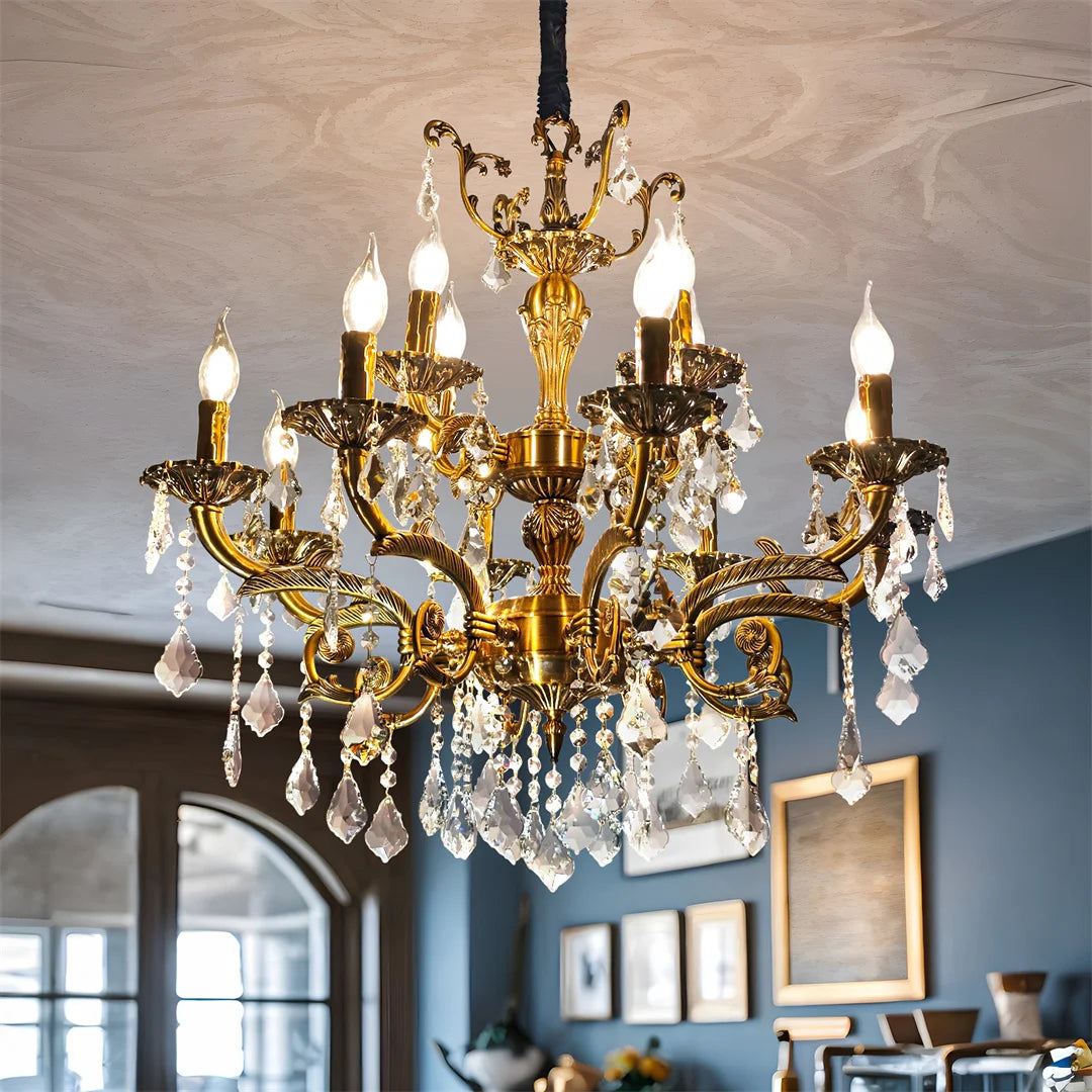 Vrygle Antique Bronze LED Candle Pendant Light
