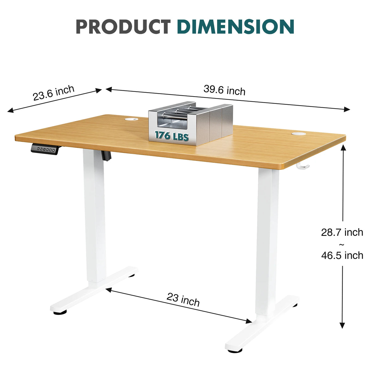 JHK Electric Adjustable Height Standing Desk
