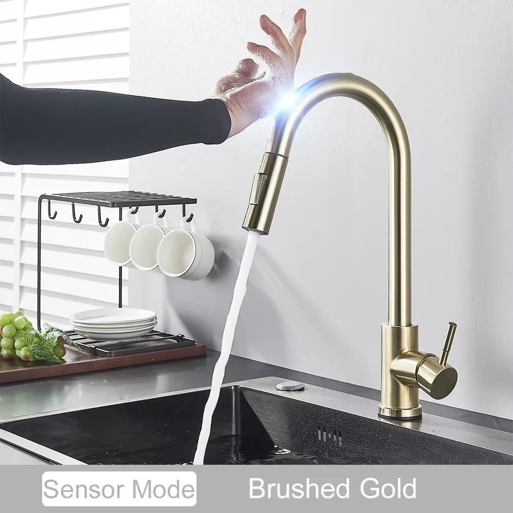 Fmhjfisd Touch Sensor Pull Out Kitchen Faucet