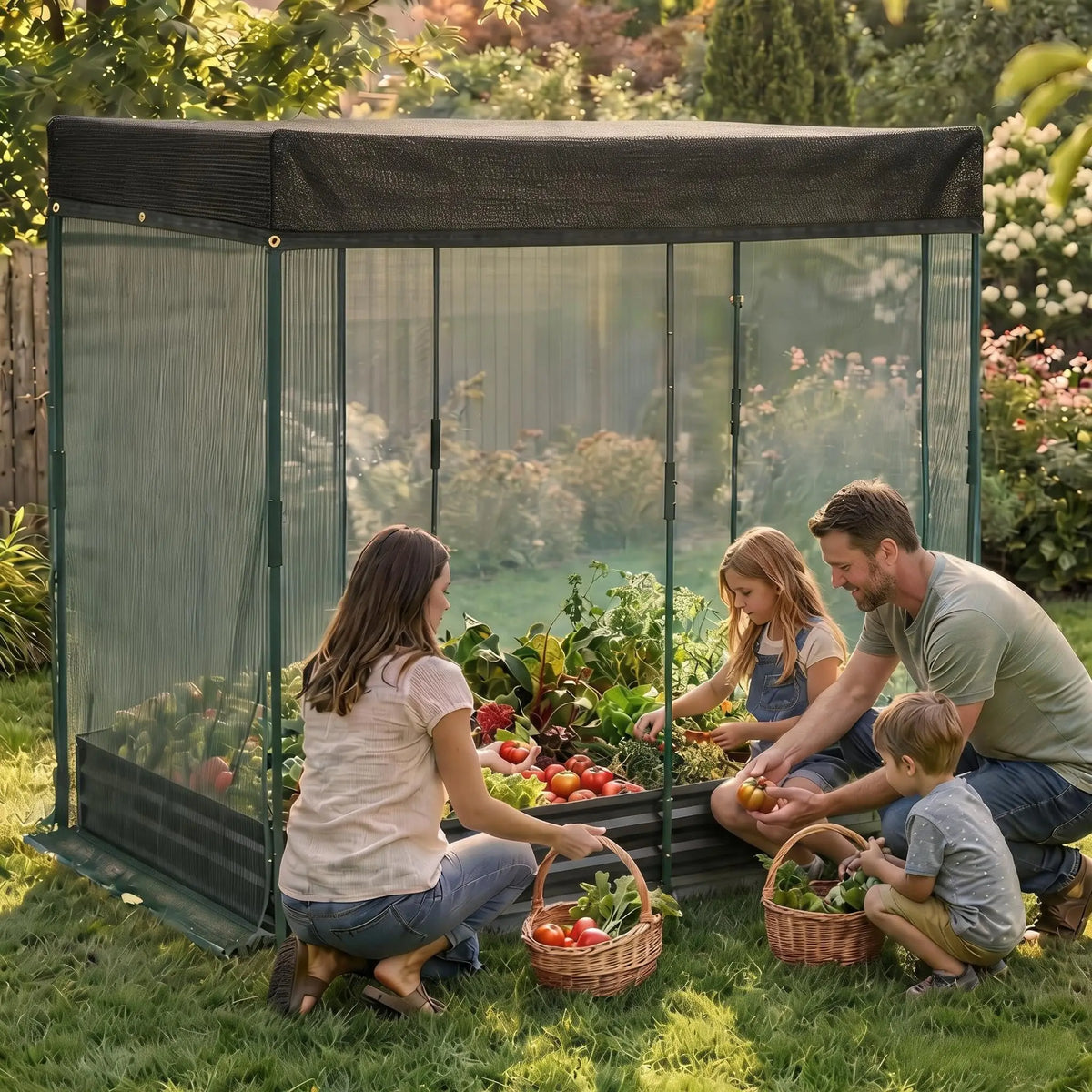 Galvanized Raised Garden Bed With Irrigation System
