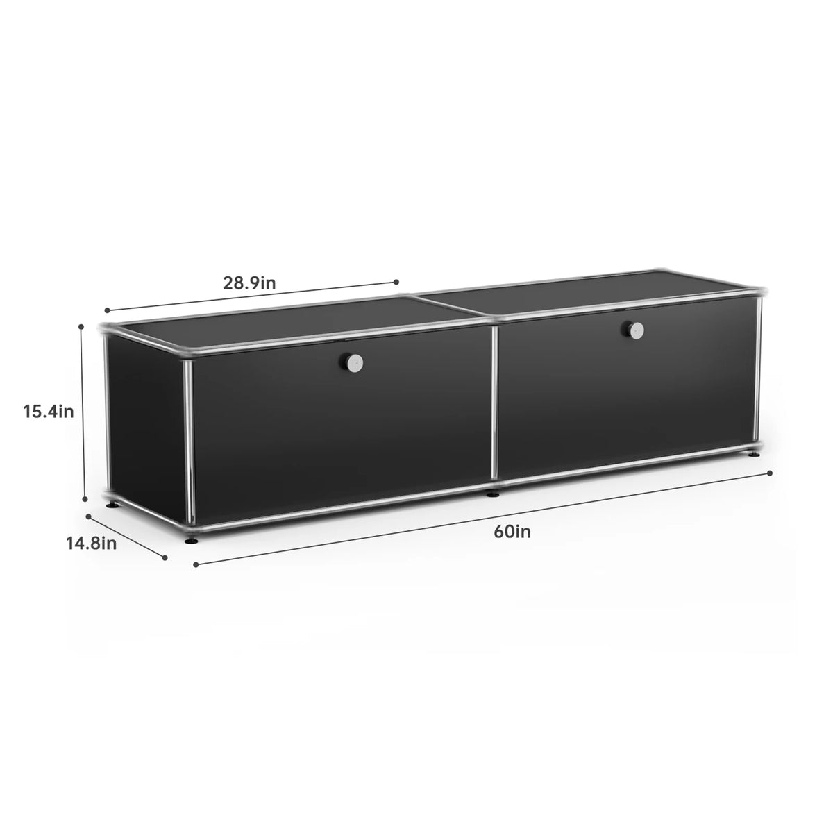 Modern Stainless Steel Storage Cabinet TV Stand