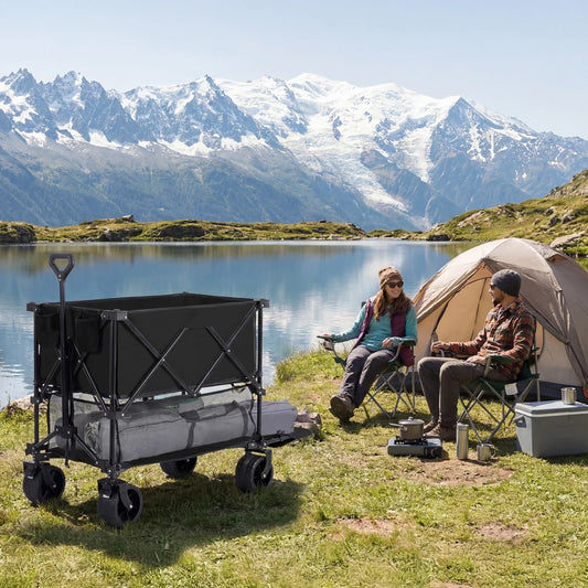 JHK Double Decker Wagon Cart 440 Lbs Outdoor