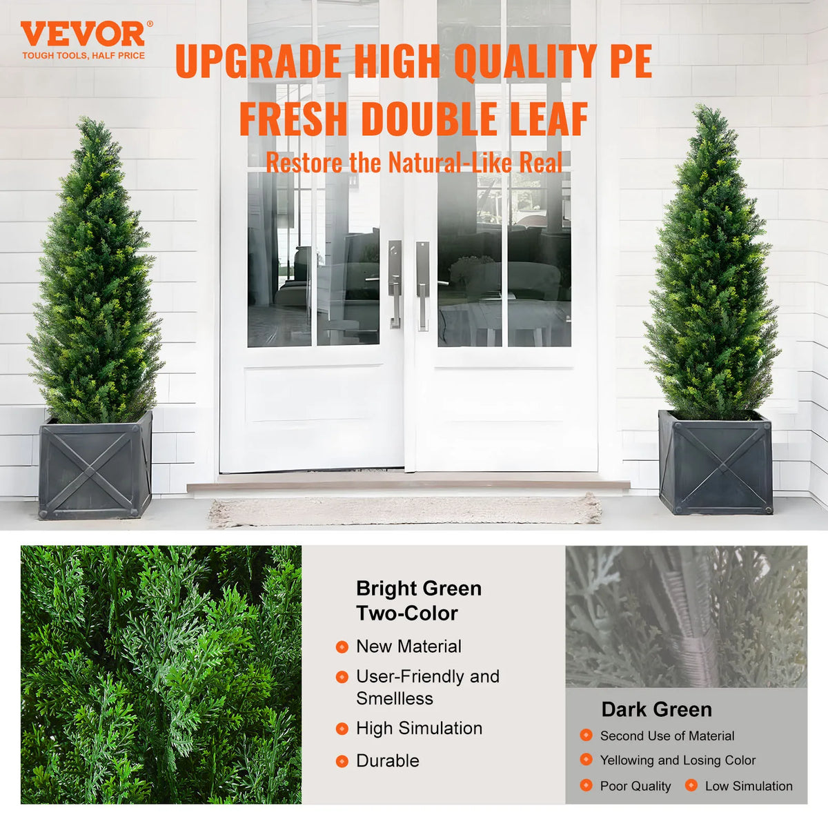 SucceBuy Artificial Cedar Topiary Tree