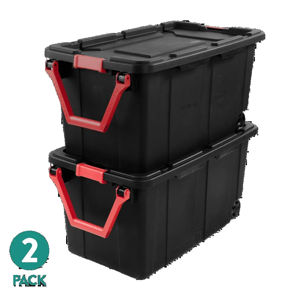 Premium Wheeled Plastic Storage Bin