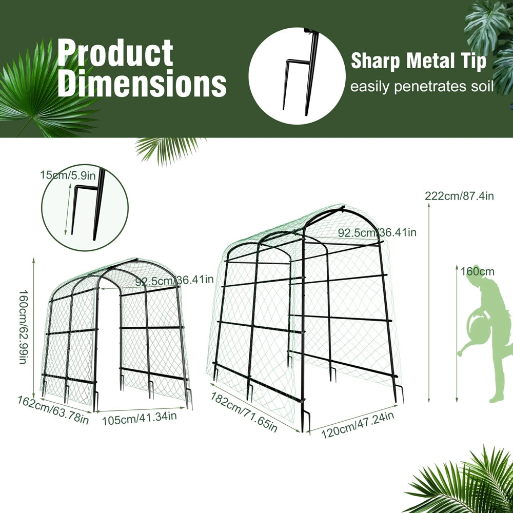 Wisfor Metal Garden Trellis For Climbing Plants