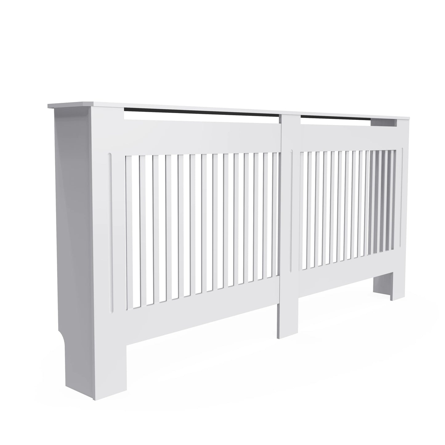 Modern Wooden Radiator Cover With Grill And Shelf