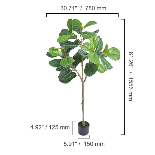 SucceBuy Tall Faux Olive Tree With Anti Tip Base