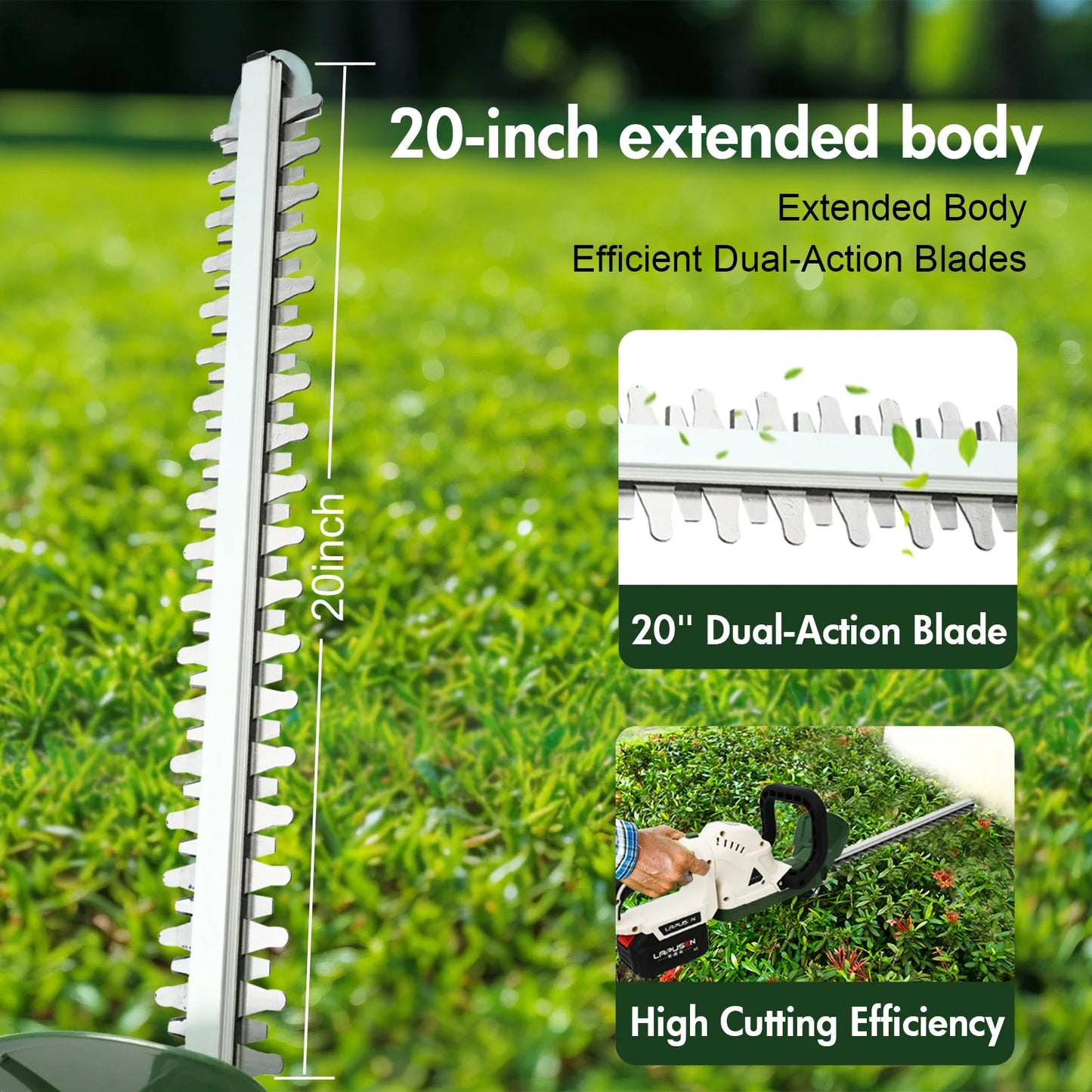 Cordless Rotary Trimmer 21V Dual Action Blade