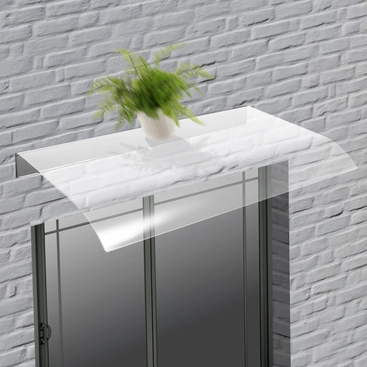 Clear Front Door Canopy Awning for Rain and Snow