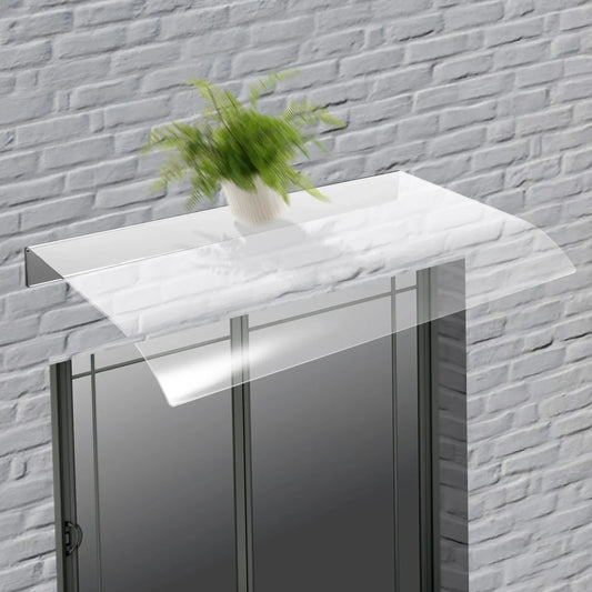 Clear Front Door Canopy Awning for Rain and Snow