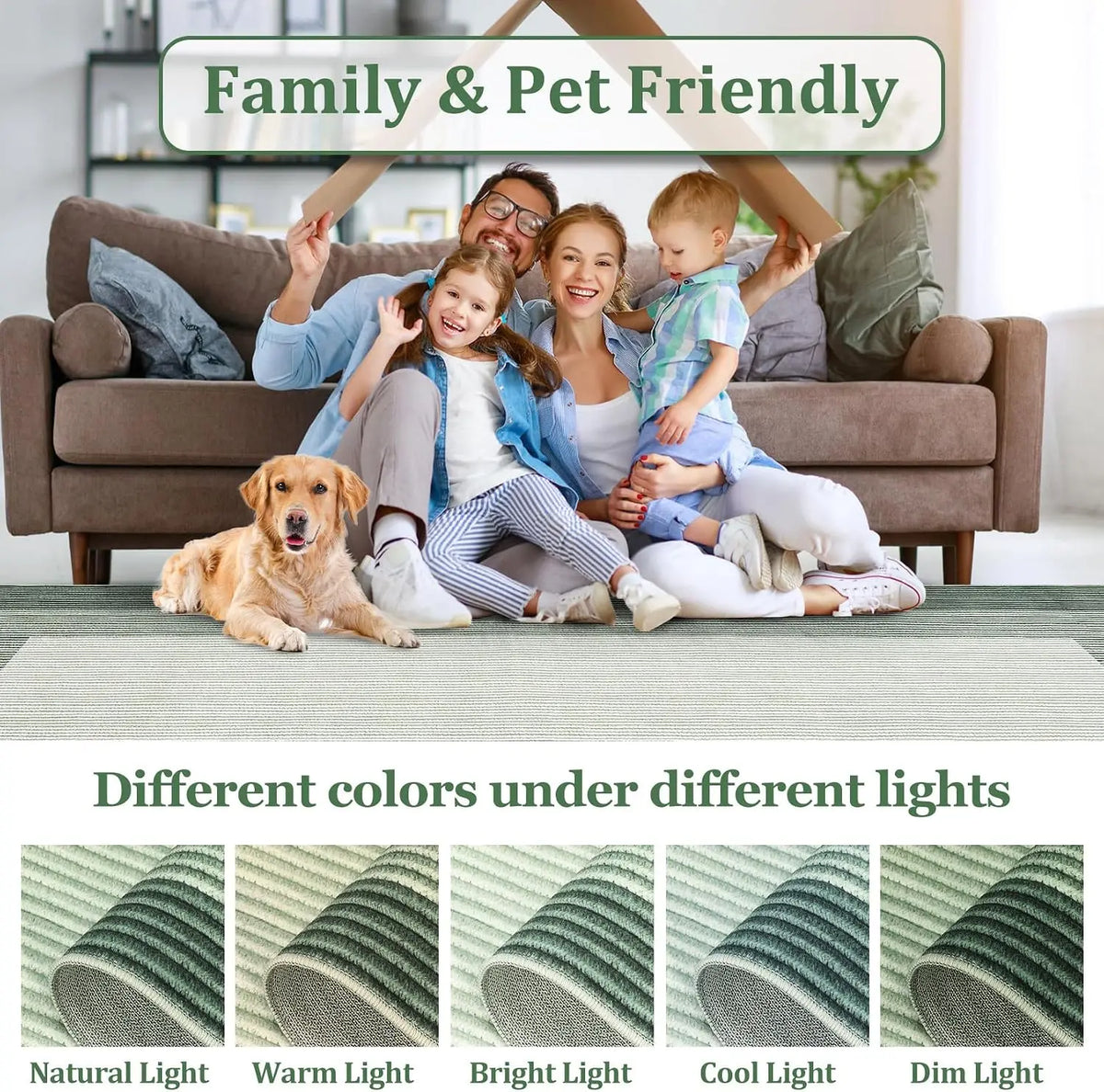 Garvee Abstract Plush Area Rug For Bedroom