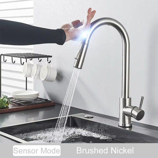 Fmhjfisd Touch Sensor Pull Out Kitchen Faucet