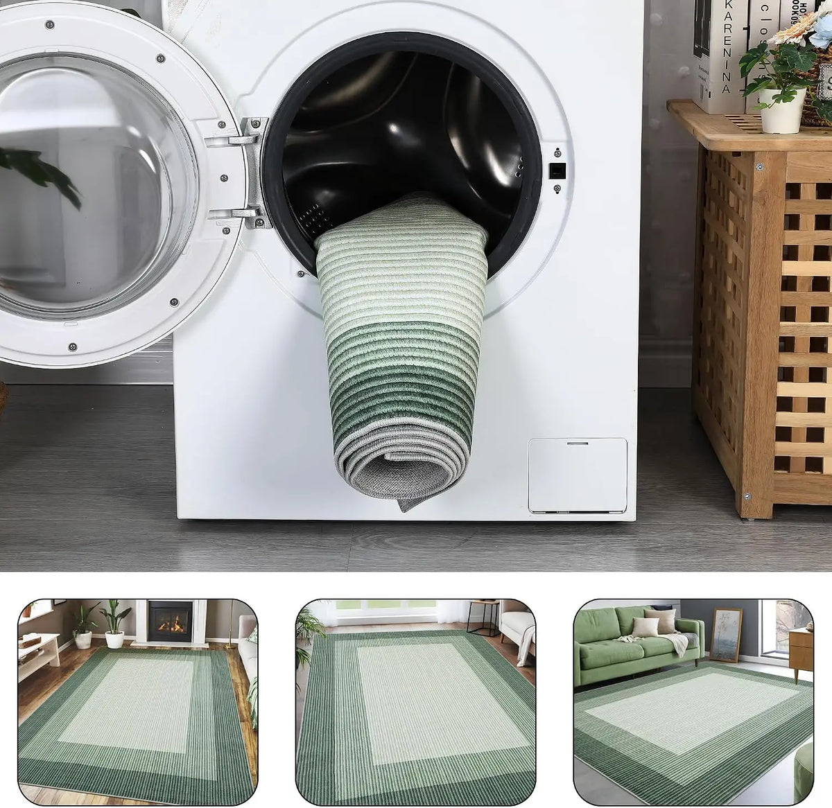 Garvee Abstract Plush Area Rug For Bedroom