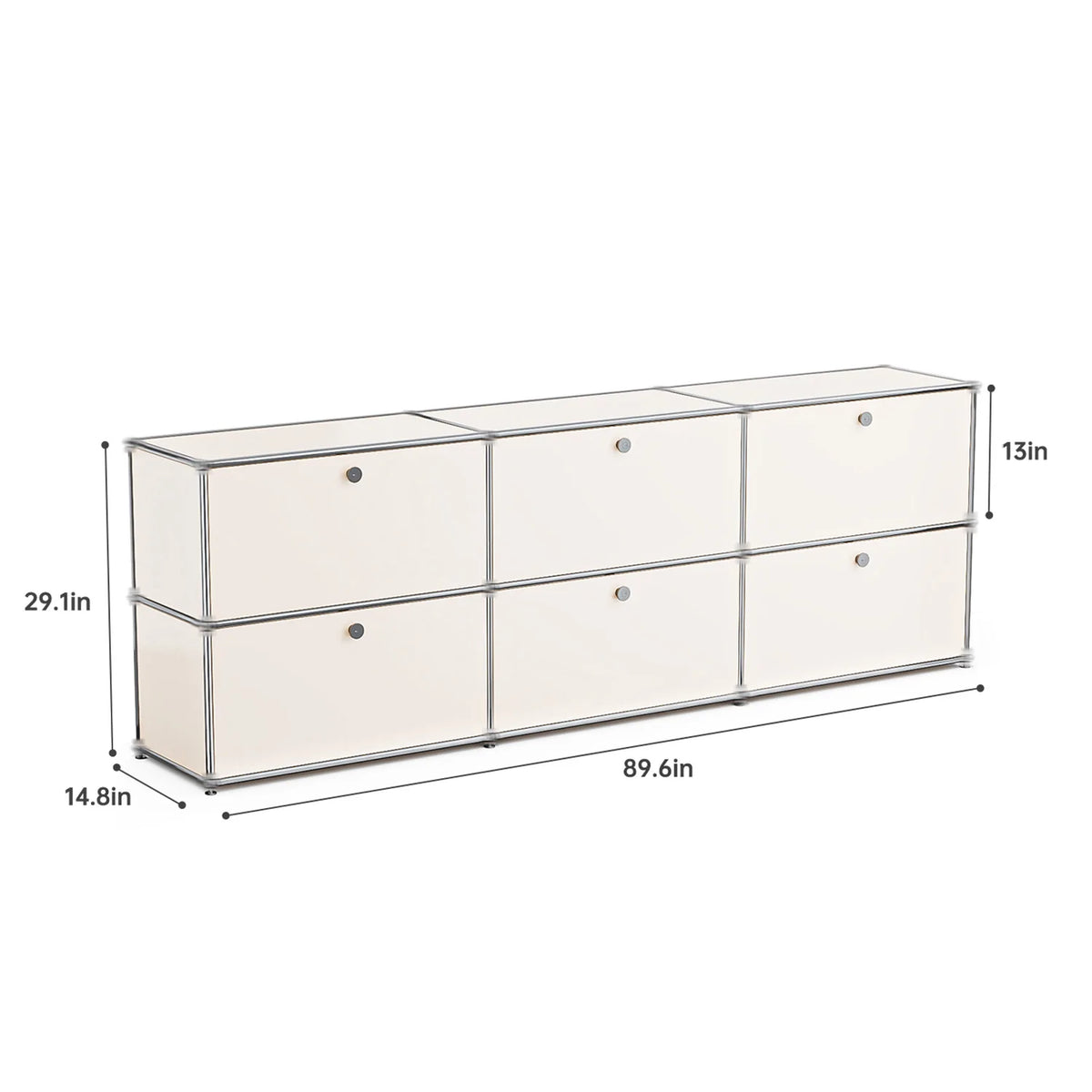 Modern Stainless Steel Storage Cabinet TV Stand
