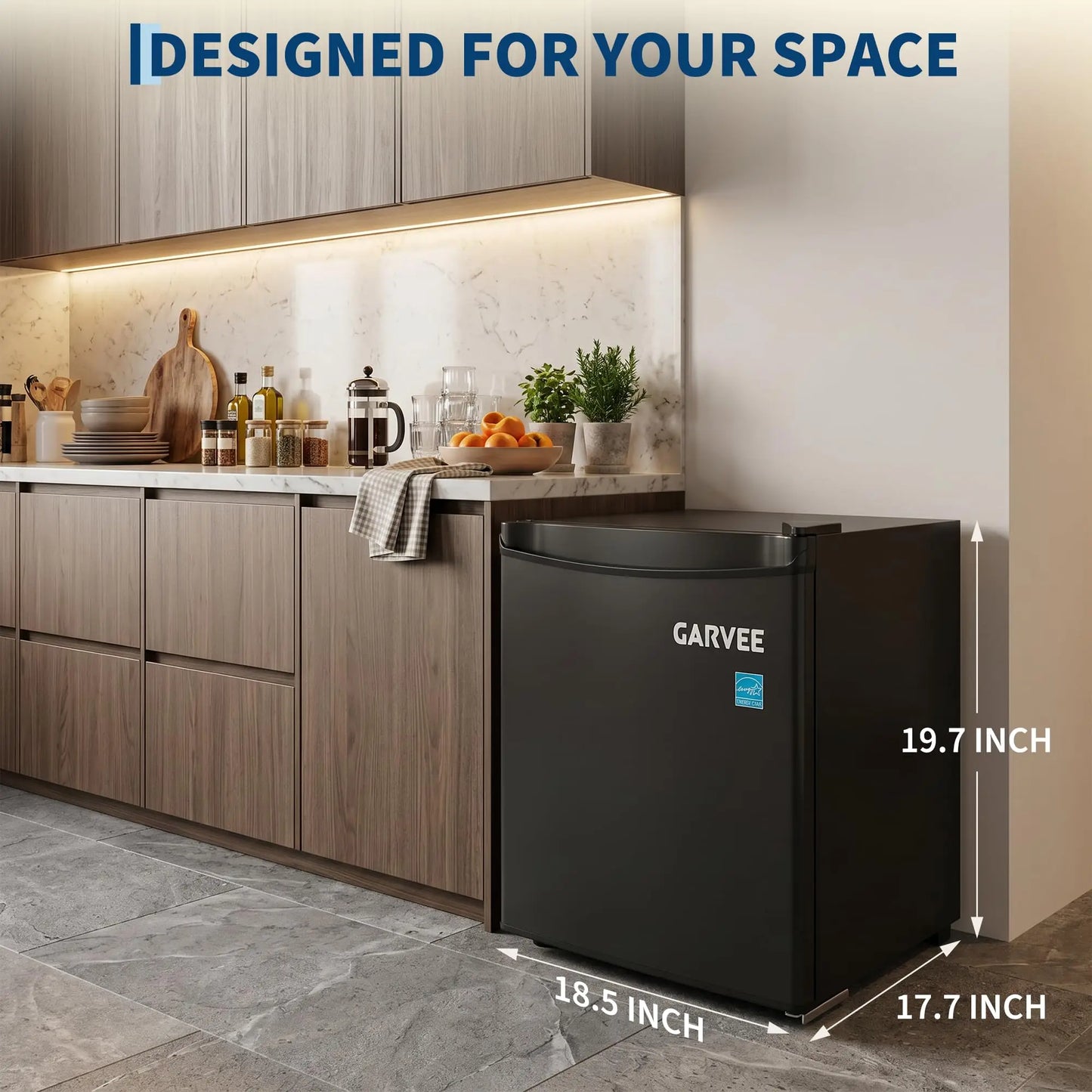 Adoolla 1.6 Cu Ft Mini Fridge With Single Door