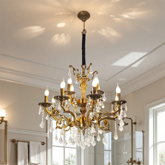 Vrygle Antique Bronze LED Candle Pendant Light