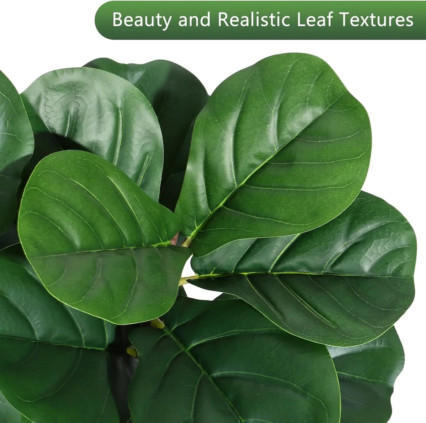 HiMISS Fiddle Leaf Fig Tree Artificial In Planter