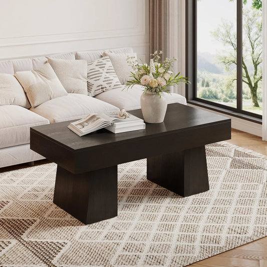 Tribesigns Vintage Coffee Table Modern Rustic Centerpiece