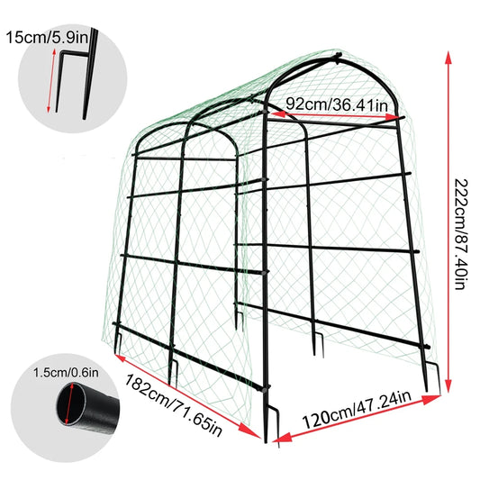 Wisfor U Shaped Metal Garden Trellis for Climbing Plants