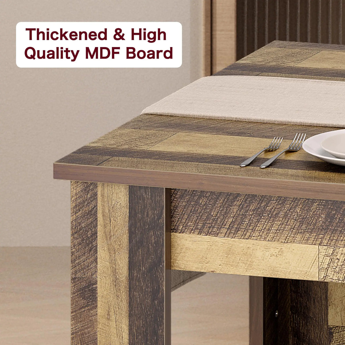 Modern Rectangular Wood Dining Table