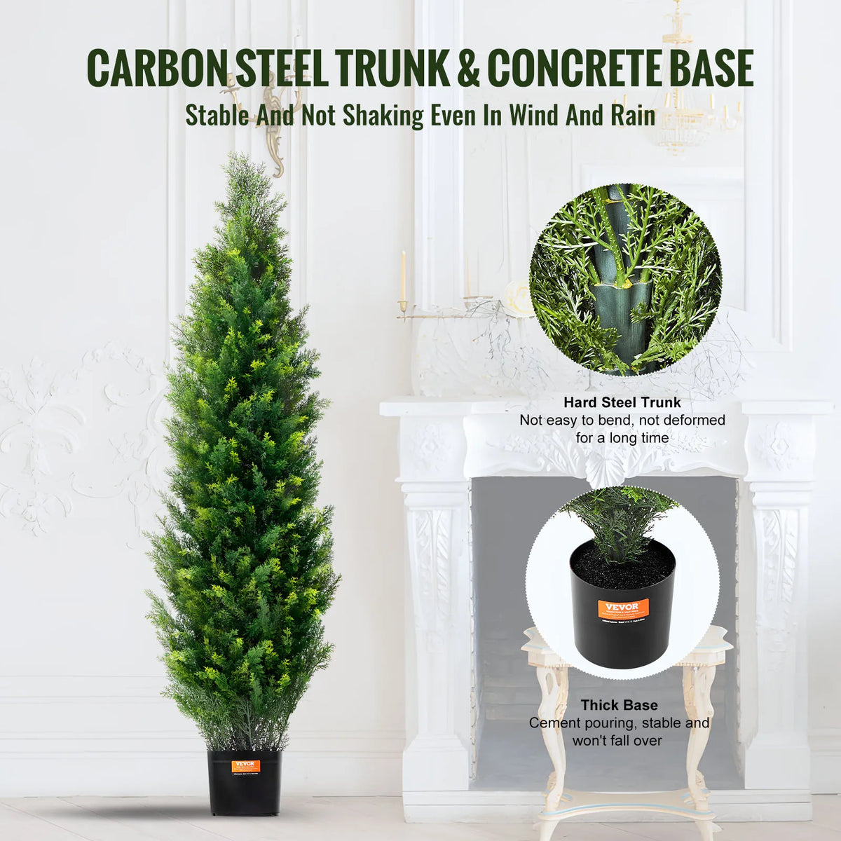 SucceBuy Artificial Cedar Topiary Tree