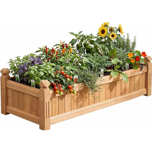 Acekool Wooden Raised Garden Bed Planter Box