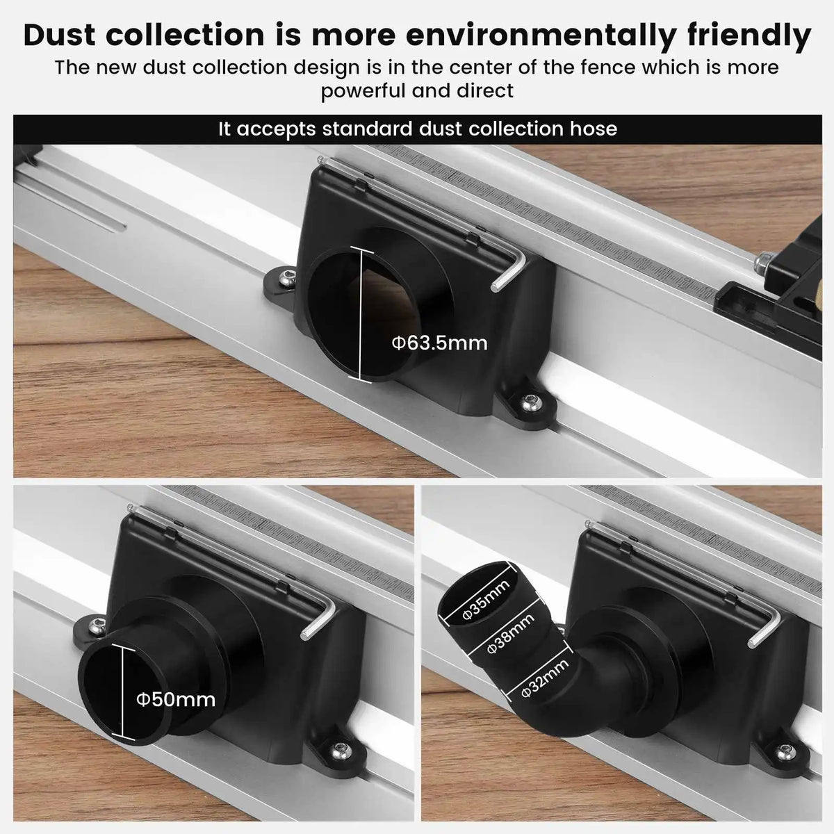 Enjoywood Router Table Fence Aluminum Alloy