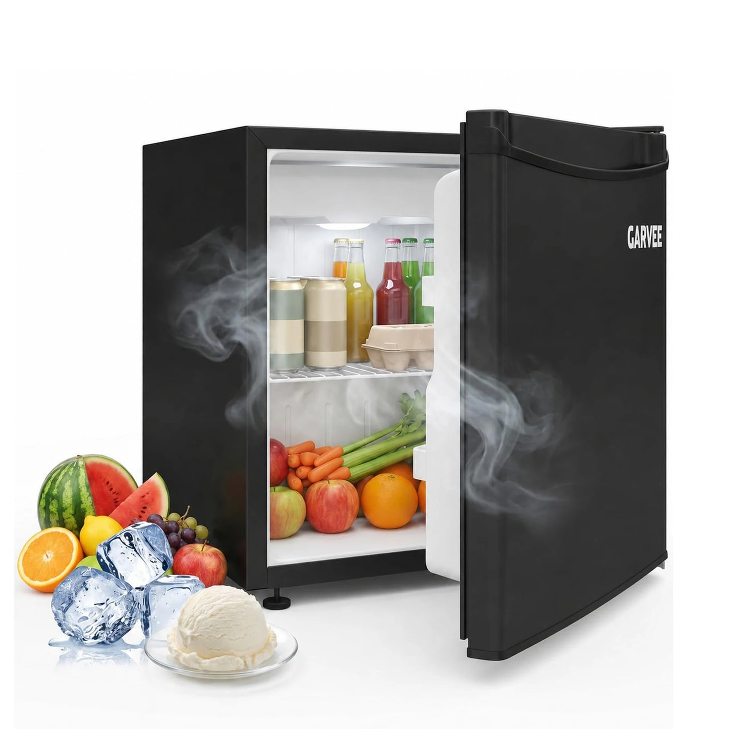 Adoolla 1.6 Cu Ft Mini Fridge With Single Door