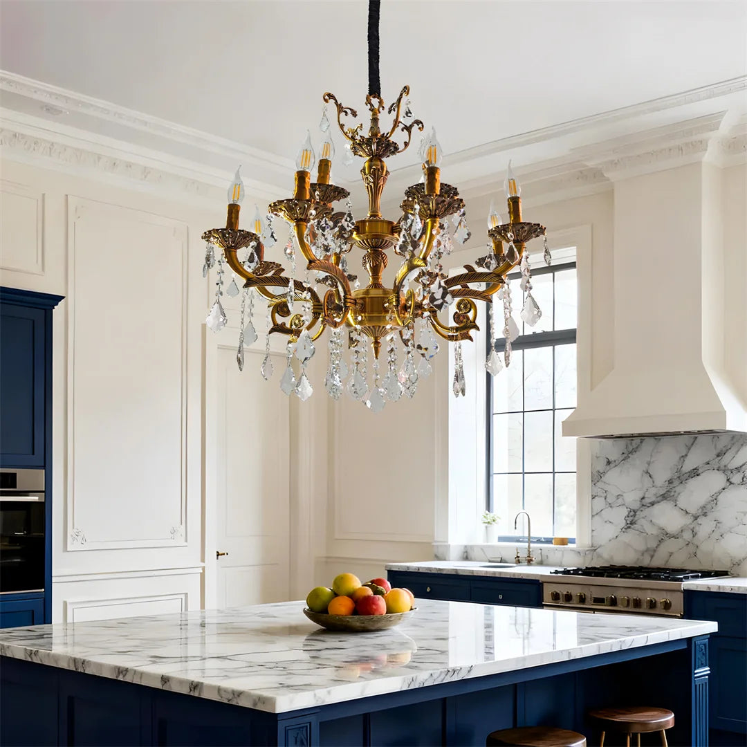 Vrygle Antique Bronze LED Candle Pendant Light