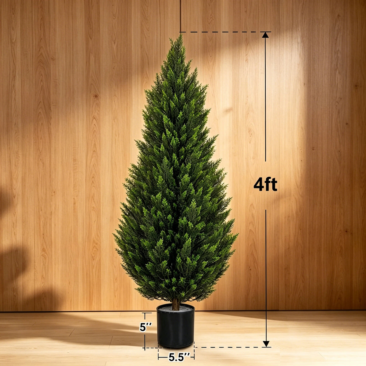 Artificial Cedar Topiary Trees for Indoor Outdoor Decor