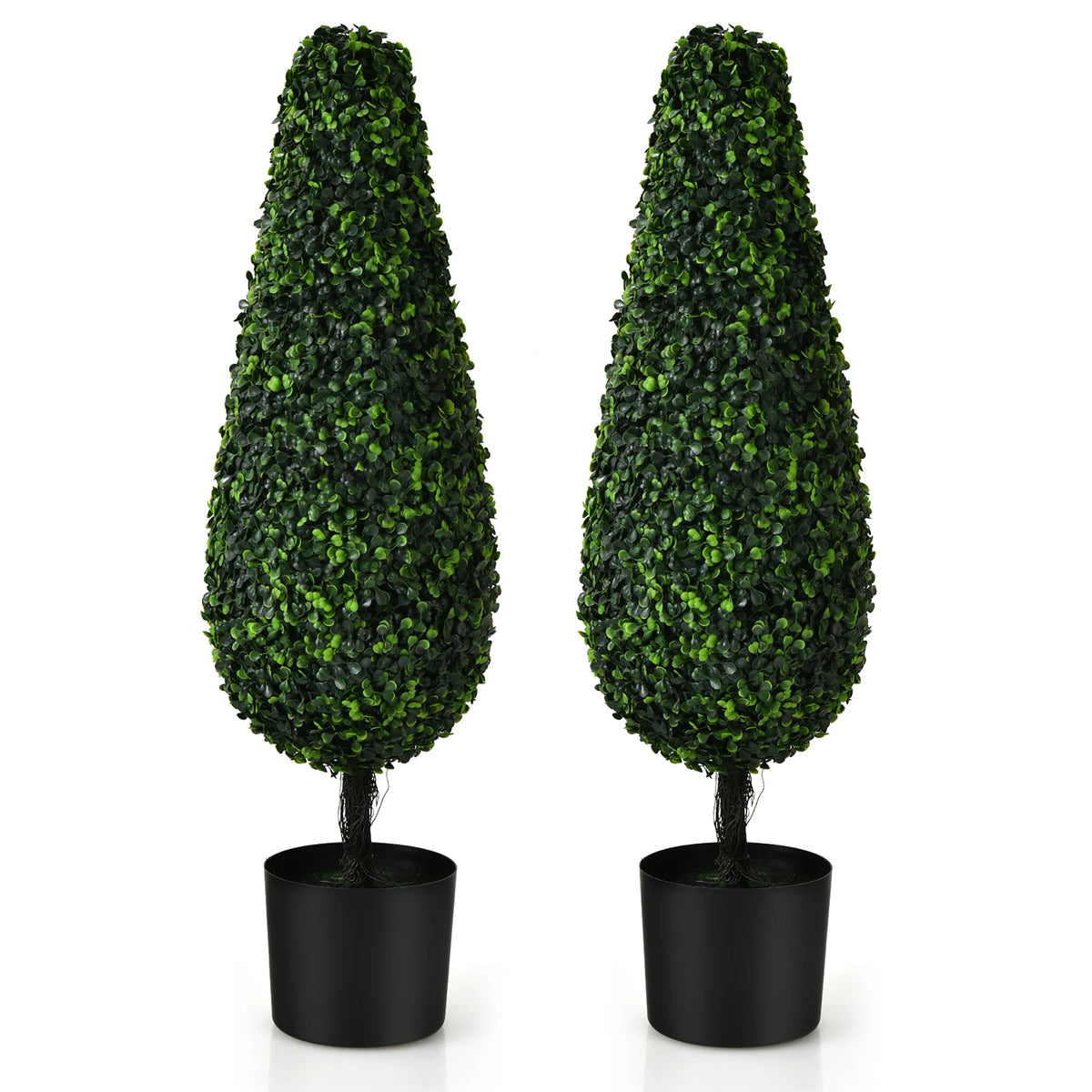 LIFEZEAL 2 Pack Tower Topiary UV Resistant Indoor Outdoor