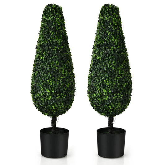 LIFEZEAL 2 Pack Tower Topiary UV Resistant Indoor Outdoor