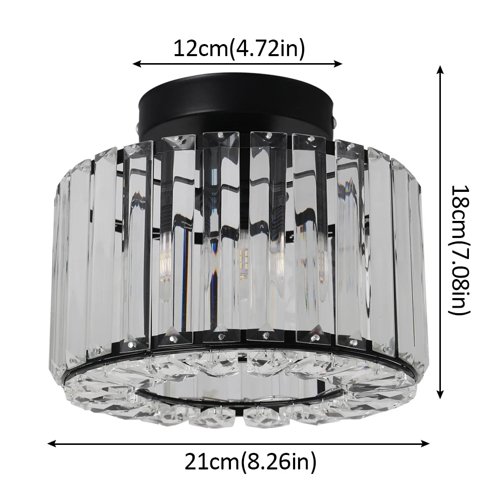 GreeLustr Modern Pendant Light Crystal Chandelier Nordic Hanging Ceiling Lamp Living Dining Room Kitchen Island Decor Fixture