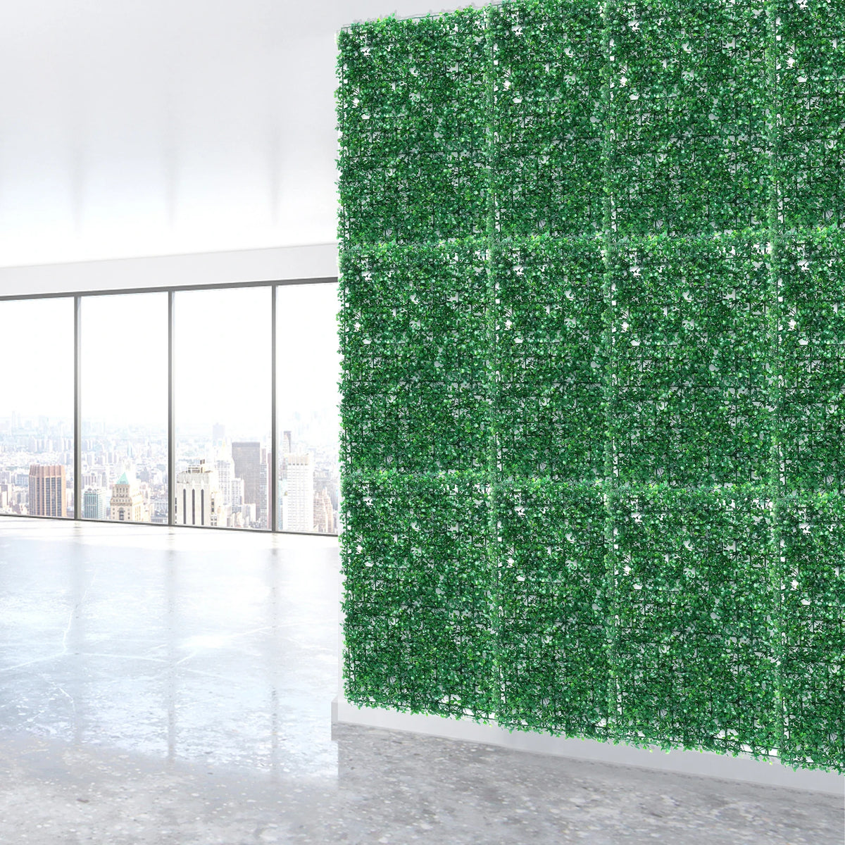 PE Artificial Plant Wall Panels Indoor Outdoor Privacy