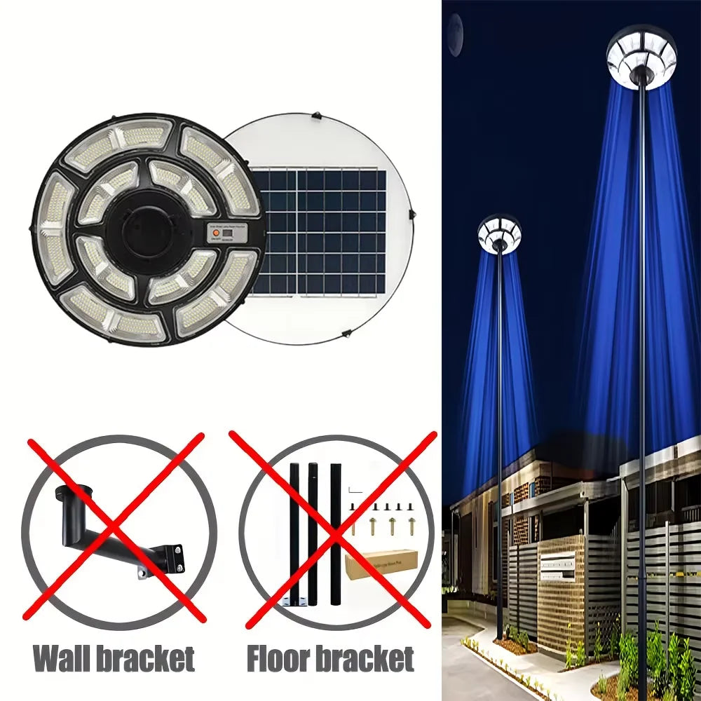 Solar UFO Street Lamp Household Community Garden Landscape Lighting Outdoor Bright LED Garden Lamp