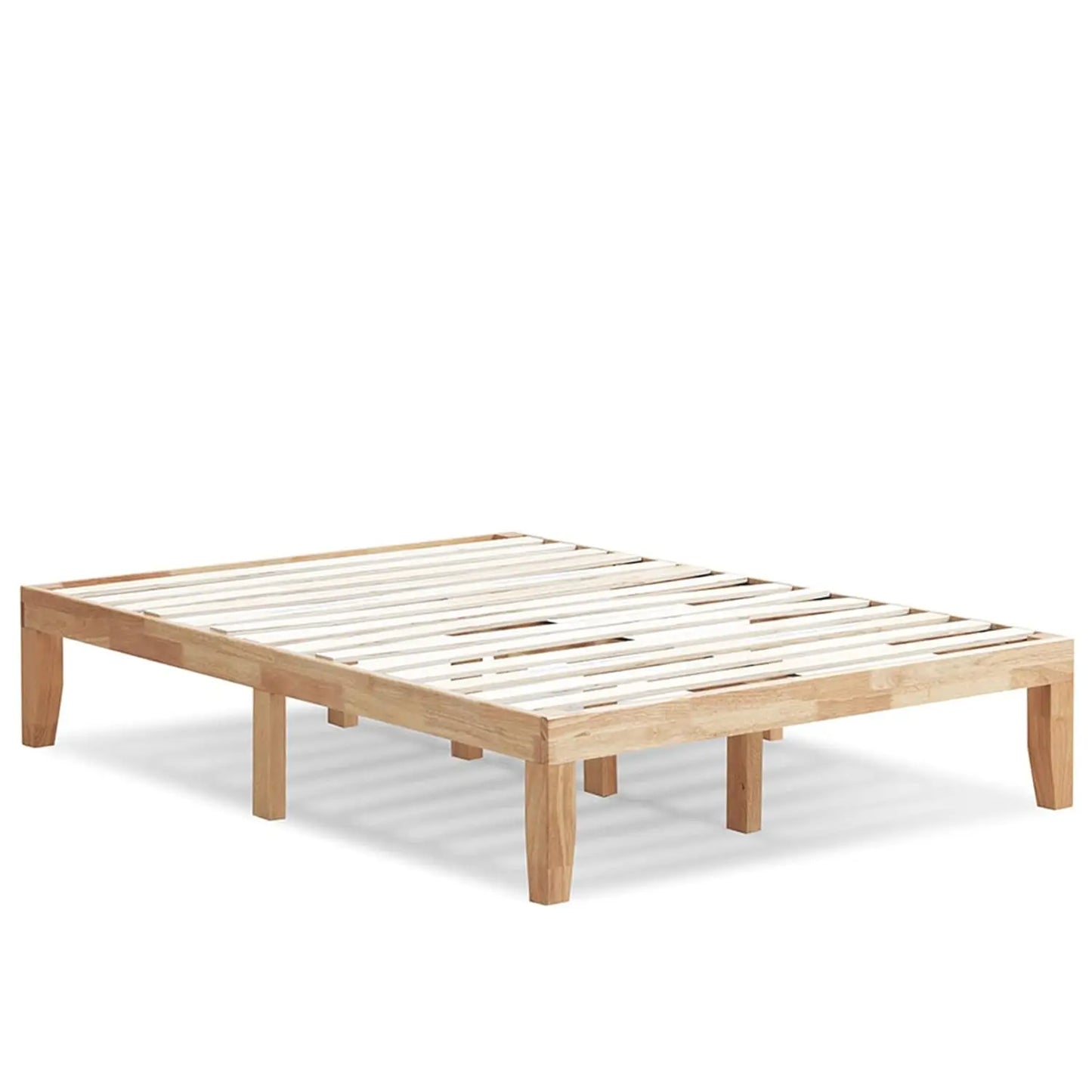 Rubberwood Platform Bed Frame With Strong Slats