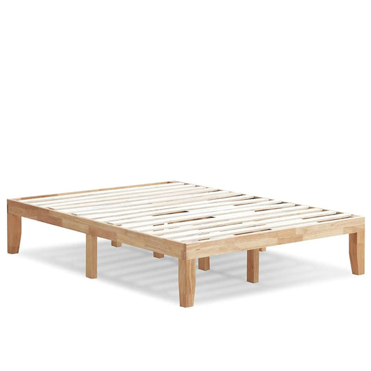 Rubberwood Platform Bed Frame With Strong Slats
