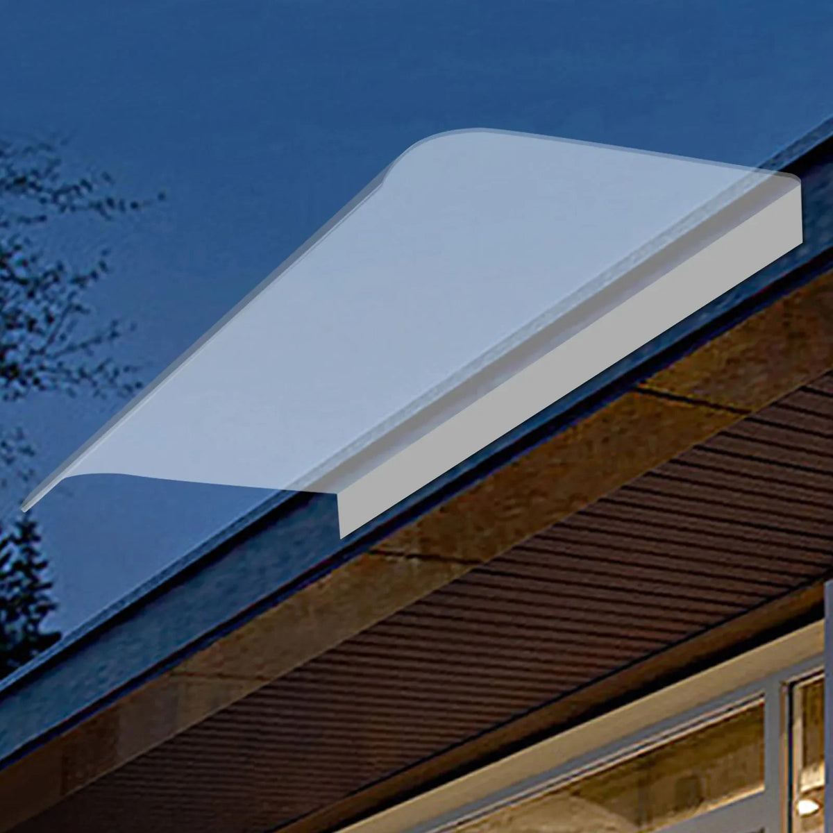 Clear Front Door Canopy Awning for Rain and Snow