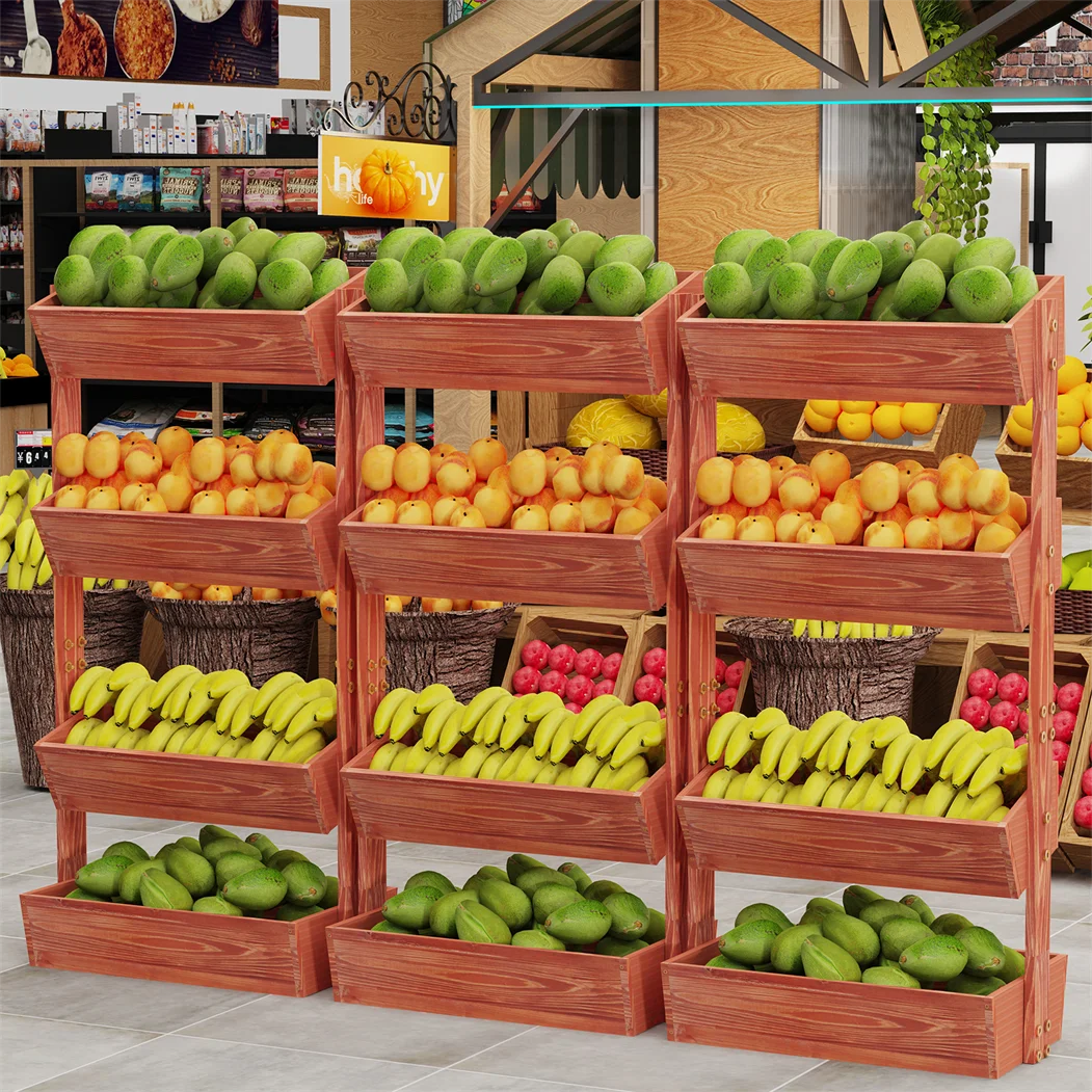 Wisfor 3 Tier Wooden Raised Garden Bed Planter