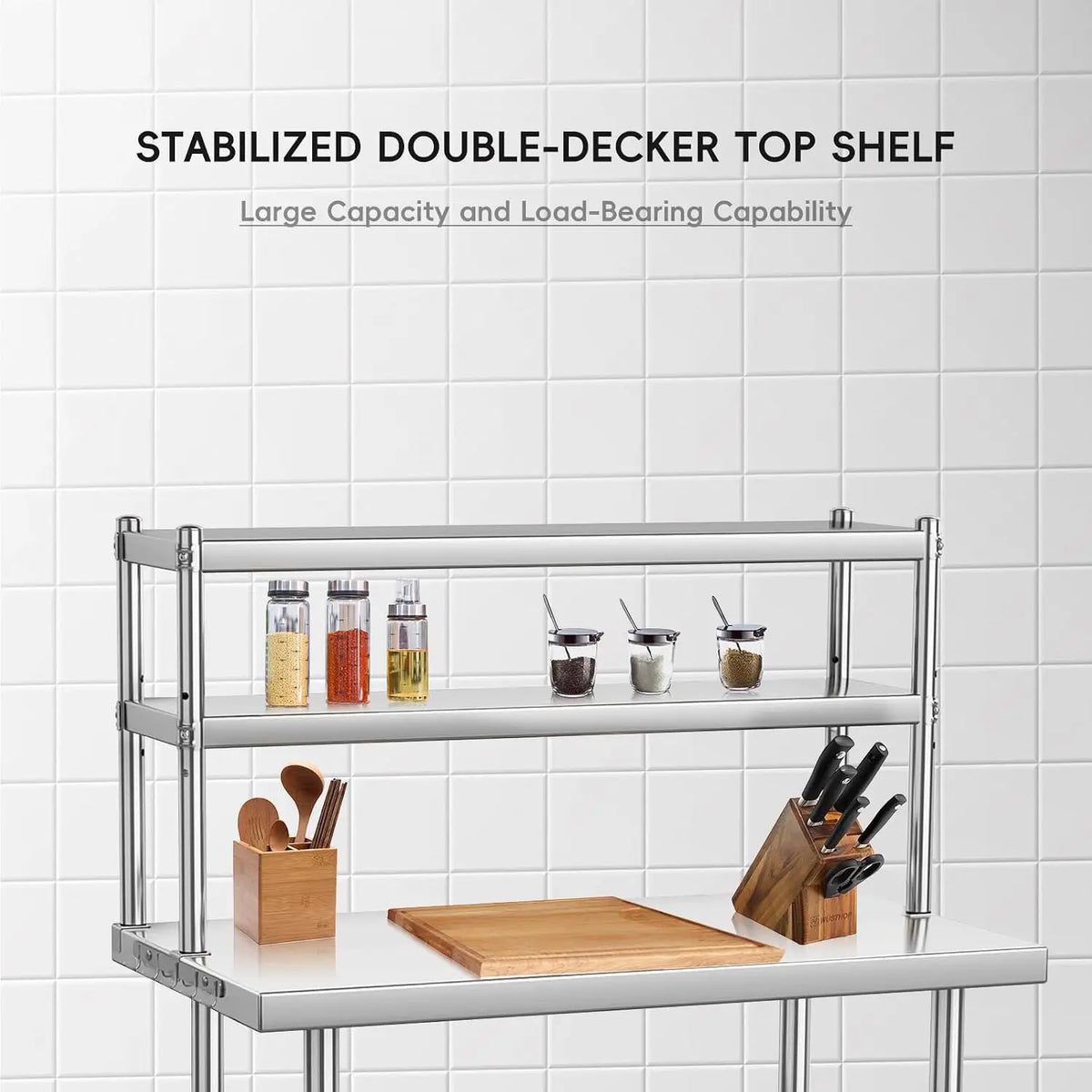 Garvee Multifunctional Stainless Steel Kitchen Workbench